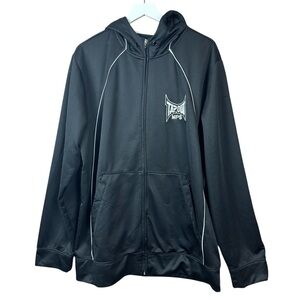 Tap Out Mps Black Zip Up Hoodie Jacket Men Sz 2XL